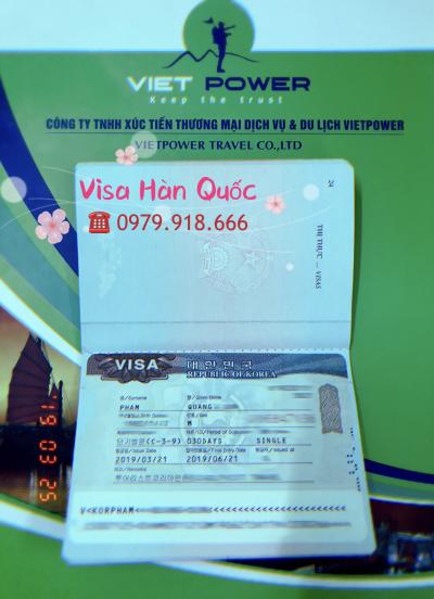 Chúc mừng khách hàng đã nhận Visa Hàn Quốc tại Vietpower